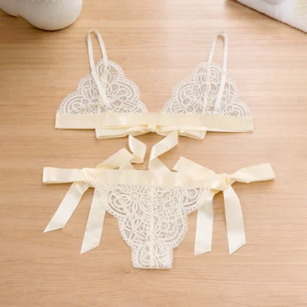 Perspective Lace Strap Underwear Set Sexy Perspective Lace Strap Underwear Set