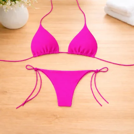 Neck Bikini Sexy Swimsuit Women's Split Strap Multi-Color Swimsuit Set