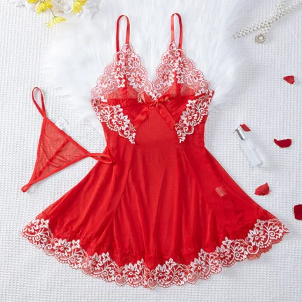 New Style Sexy Lingerie, Sexy Camisole, Mesh See-Through Nightgown, American Style Sexy Pajamas